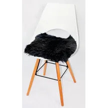 Heitmann-Felle Stuhlkissen Lamm 44 x 44 cm Schwarz