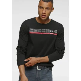 Bruno Banani Langarmshirt in schwarz | Gr.: XXL