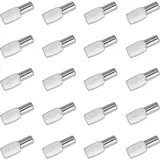 Memkey - 20 Stück Regalstützen, 5 Mm Regalstützen, Regalstifte, Dübel, Regalplattenhalterungen, Vernickeltes Metall Für Schrank- Und Schreibtischzubehör。19mm