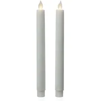 MARELIDA LED Stabkerzen 24 cm 2 St. weiß