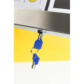 Securit MCS-4A4-LSS LED-Schaukasten Stainless Steel, 4 x DIN A4 Seiten
