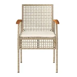 vidaXL Gartenstuhl 57 x 57 x 30 cm beige 4 St.