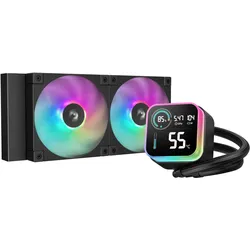 Deepcool LQ240, Flüssigkeitskühlung, 12 cm, Schwarz
