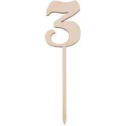 Sallys Cake Topper Zahlen - aus echtem Holz