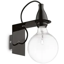 Ideal Lux Wandleuchte MINIMAL AP1, 1-flammig, E27, Schwarz IDEA-045214