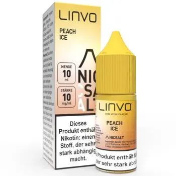 Linvo Peach Ice NicSalt Liquid 10ml / 10mg