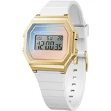ICE-Watch - Ice Digit Retro White Majestic - Weiße Damenuhr mit Plastikarmband - 022718