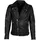Mauritius Lederjacke "Mavric SF NSLV", Herren, Gr. M, schwarz, Obermaterial: 100% Schafsleder. Futter: 100% Baumwolle. Ärmelfutter: 100% Polyester, unifarben, slim fit kurz, eingesetzt abgesteppt, Jacken, im Biker-Style, asymetrischer Reißverschluss, Nieten