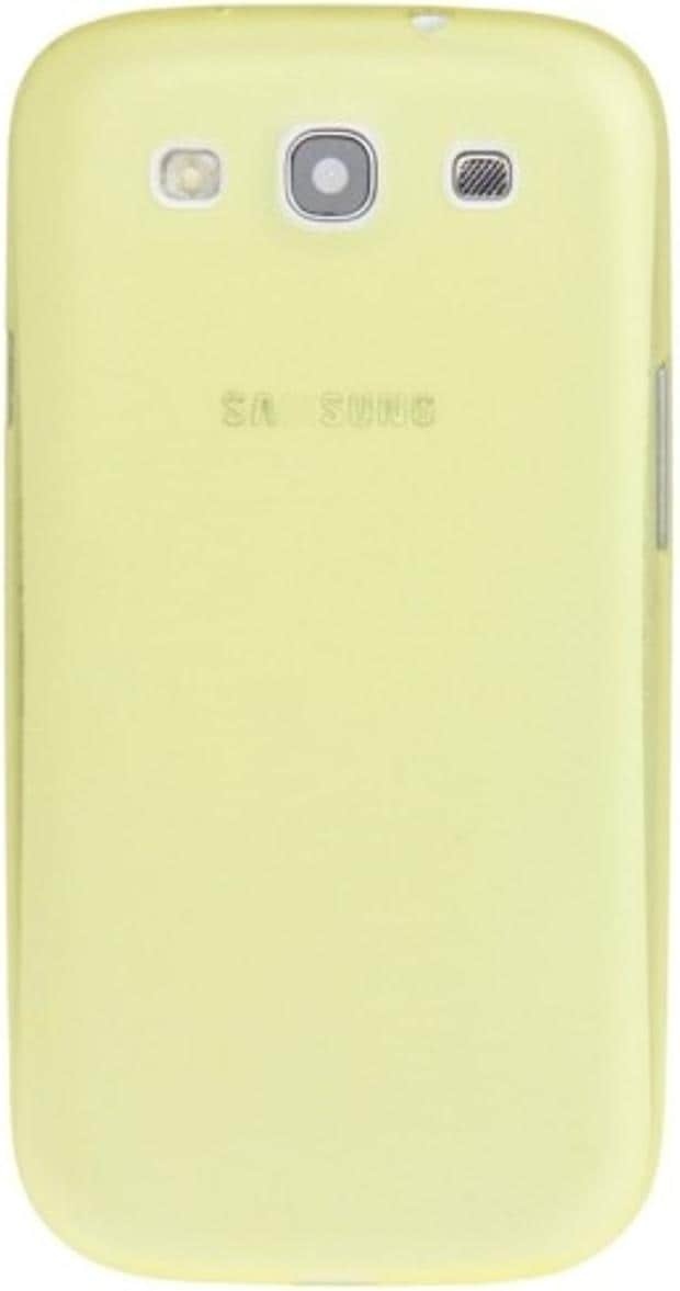 König Design Schutzhülle Case Ultra Dünn 0,3mm für Handy Samsung Galaxy S3 i9300 / i9305 / S3 NEO i9301 Gelb Tran (Galaxy S3, Galaxy S3 Neo), Smartphone Hülle, Gelb