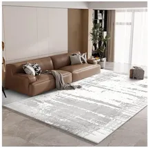 luxuskollektion Modernes Grau Teppich 160 x 230 cm Grau