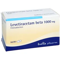 LEVETIRACETAM beta 1000 mg Filmtabletten 50 St