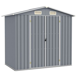 vidaXL Gerätehaus 2,05 x 1,29 m grau