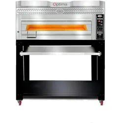 GMG - Bäckerei-& Konditorei Ofen Inkl. Haube & Untergestell - Innenisolierung aus Steinwolle & Schamottstein | 7,5 kW 400V