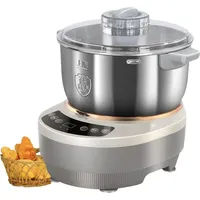 7L Elektrischer Teigmischer, Multifunktionale Knetmaschine für Zuhause, Automatisches Teigkneten und Mixen - Silber