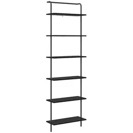 vidaXL Bücherregal 60 x 24 x 203 cm Schwarz