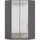 OTTO home Eckschrank AGORDO 117 x 229 x 117 cm Grau