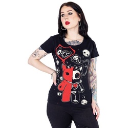 Cupcake Cult T-Shirt Undead Kitty schwarz XL