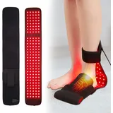 JOBYNA Infrarottherapie & Rotlichttherapie für Füße, 640nm 660nm 880nm LED Red Light Therapy, Rotlichtlampe Infrarotlampe für Körper Schmerz, 6 Modi, Timer, 3 Temperatureinstellungen, 3 Riemen