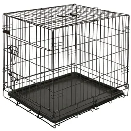 Kerbl Tiertransportbox Gittertransportbox, Metall, 63 x 48 x 57cm, schwarz, Tiere bis 15kg