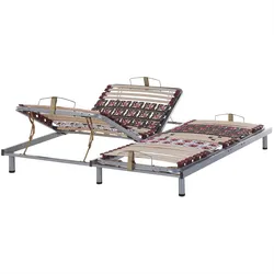 Lattenrost manuell verstellbar 2er Set MOON 180 x 200 cm Dunkelgrau