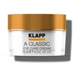 KLAPP Cosmetics - A Classic - Eye Care Cream - mit Vitamin A und E für eine bessere Hautregeneration - für anspruchsvolle und reife Haut - 15 ml