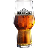 WACKEN BRAUEREI 1 Stück Stout Craft Beer Glas | Beer of The Gods | spülmaschinenfest 300ml - 500ml | Kraft Bier Gläser für IPA - Pale Ale | 1 Craft Beer Glasses Kit | Craftbier Kraftbeer Biergläser