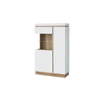 Sconto Vitrine ASMUS 104 x 40 x 164 cm Weiß