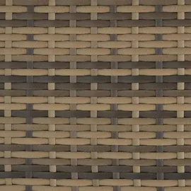 Tectake Lucca Rattan Lounge natur/dunkelgrau