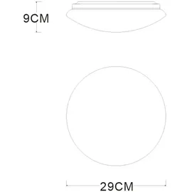 GLOBO RGB LED Deckenleuchte 1 rund weiß