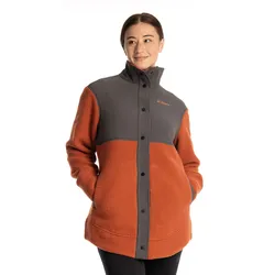 Klim High Pile Mountain, Textiljacke Damen - Dunkelorange/Dunkelgrau - XL