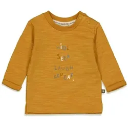 Feetje Langarmshirt Repeat Griddly Bear Okergeel, 62