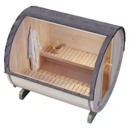 FinnTherm Fasssauna Mini S inkl. 9 kW Ofen + int. Steuerung