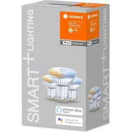 LEDVANCE SMART+ WiFi Technologie, Sockel GU10 Lichtfarbe änderbar (2700-6500K), Dimmbar, ersetzt Reflektorlampen mit 40 W,