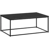 KADIMA DESIGN Couchtisch in Marmor-Optik mit Metallbeine, rechteckig, 100x60x40 cm - Serie MARBRIX