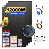 onPower: 2000 Watt Balkonkraftwerk - Ziegeldach (Einzelmontage) / ohne Speicher / 5m