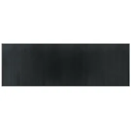 vidaXL Teppich, Rechteckig Grau 100x300 cm Bambus