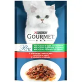 Purina Gourmet Perle Rind Karotten 85g Mini Filets Soße Feuchtfutter für Katzen