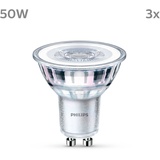 Philips Classic LED GU10 4,6W 390lm 840 klar, neutralweiß, nicht dimmbar, 3er