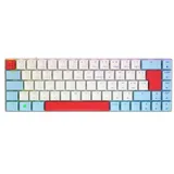 Cherry MX-LP 2.1 Compact Wireless Tastatur RF Wireless + Bluetooth AZERTY Französisch Weiß