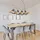 GLOBO Pendellampe 4-flg. E27 75 cm Rauchglas Metall schwarz Holz braun