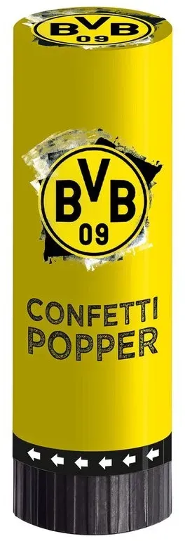 2 Konfetti-Popper BVB Borussia Dortmund