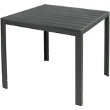 Mojawo Gartentisch 90 x 90 x 74 cm Anthrazit/Grau