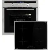 KKT KOLBE Küchentechnik Backofen und Induktionskochfeld SET8013IH859ED - Schwarz