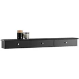 SoBuy Wandregal Schwarz FRG43-L-SCH