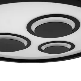 Briloner LED Panel 22W rund schwarz
