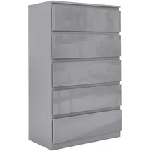 Hti-Living Kenji 70 x 40 x 115 cm Hochglanz Grau