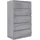 Hti-Living Kenji 70 x 40 x 115 cm Hochglanz Grau