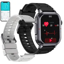 Newgen Medicals Fitness-Smartwatch mit EKG-, Herzfrequenz- und Blutdruck-Anzeige