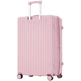 HAUSS SPLOE Hartschalen-Trolley Hartschalen-Reisekoffer ABS-Material Hartschalenkoffer TSA, 4 Rollen, 4 Rollen, Handgepäck Trolley Hartschalenkoffer Reise, Erweiterung rosa