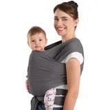 Laleni weiches Baumwolle Tragetuch Baby on Tour, Babytragen - 100% weiche Bio-Baumwolle, elastisch bis 15kg
